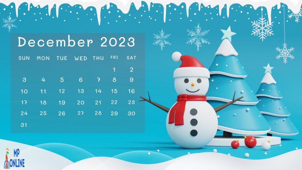 December 2023 Calendar Free Wallpaper For Laptop
