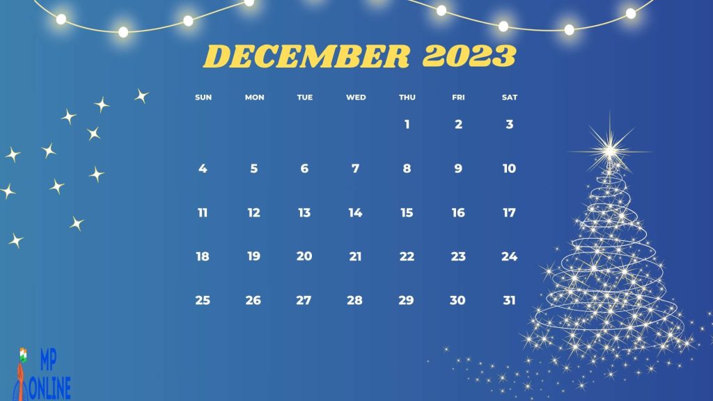 December 2023 Calendar Wallpaper For Laptop