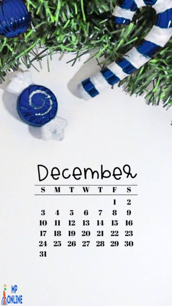 Free December 2023 Calendar Wallpaper For iPhone