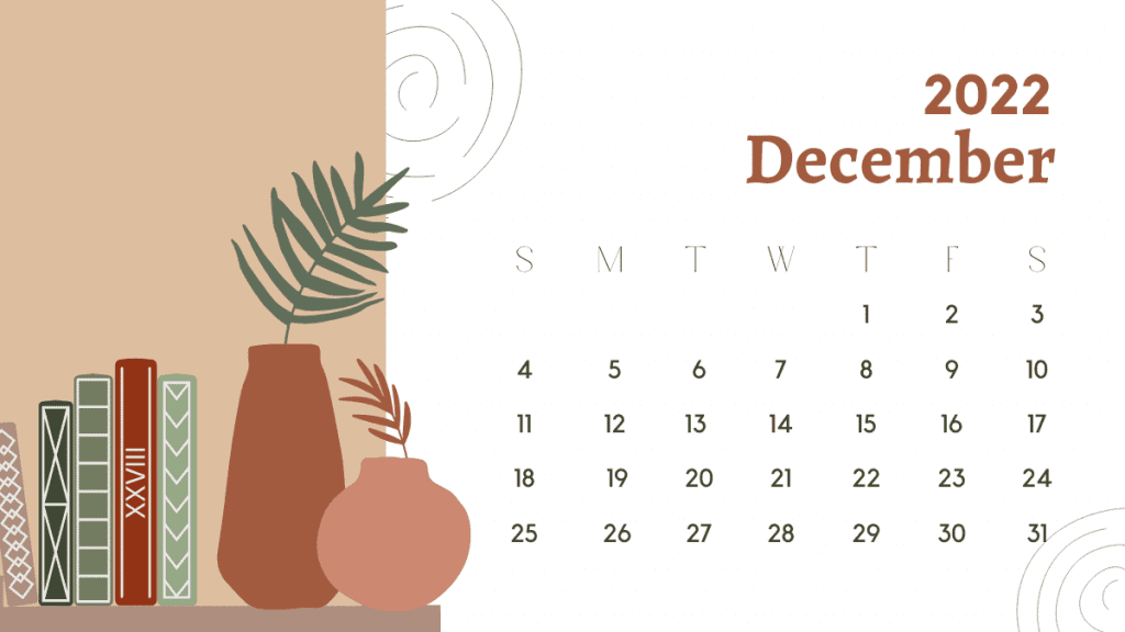 cute december 2022 calendar printable