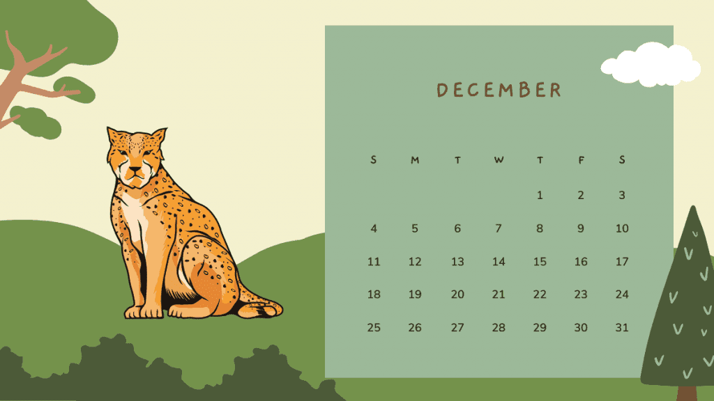 cute december 2022 calendar wallpaper