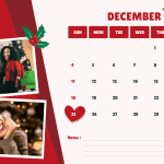 december 2022 calendar wallpaper christmas