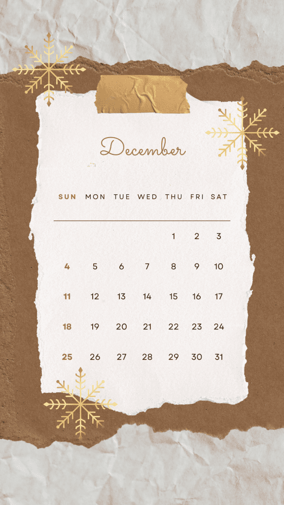 december 2022 calendar wallpaper iphone