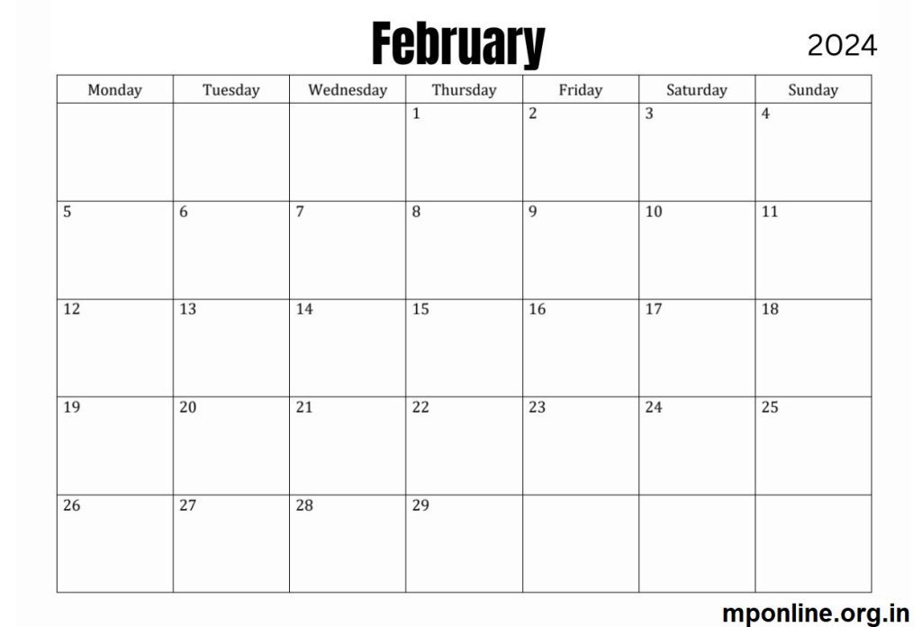February 2024 Calendar For Edit