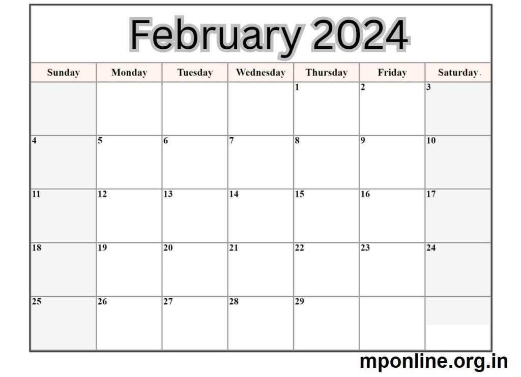 February 2024 Editable Calendar