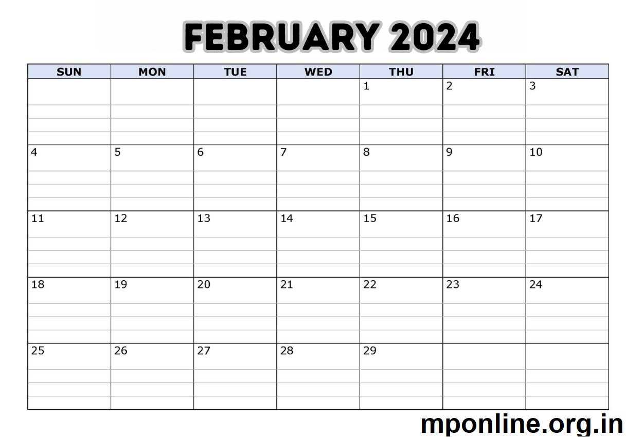 Free February 2024 Calendar Editable