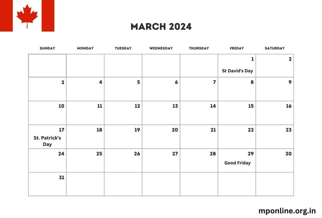 March 2024 Australia Calendar