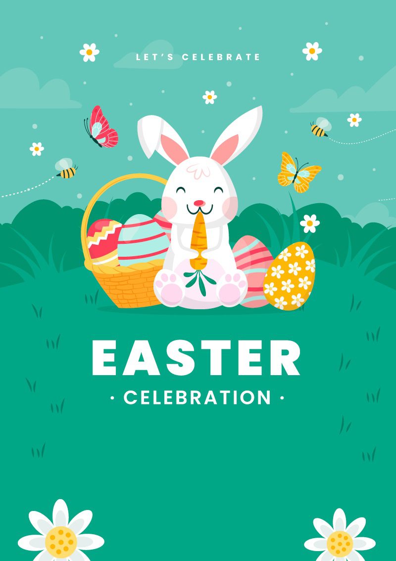 Free Create Easter Celebration 2024 Invitation Cards online