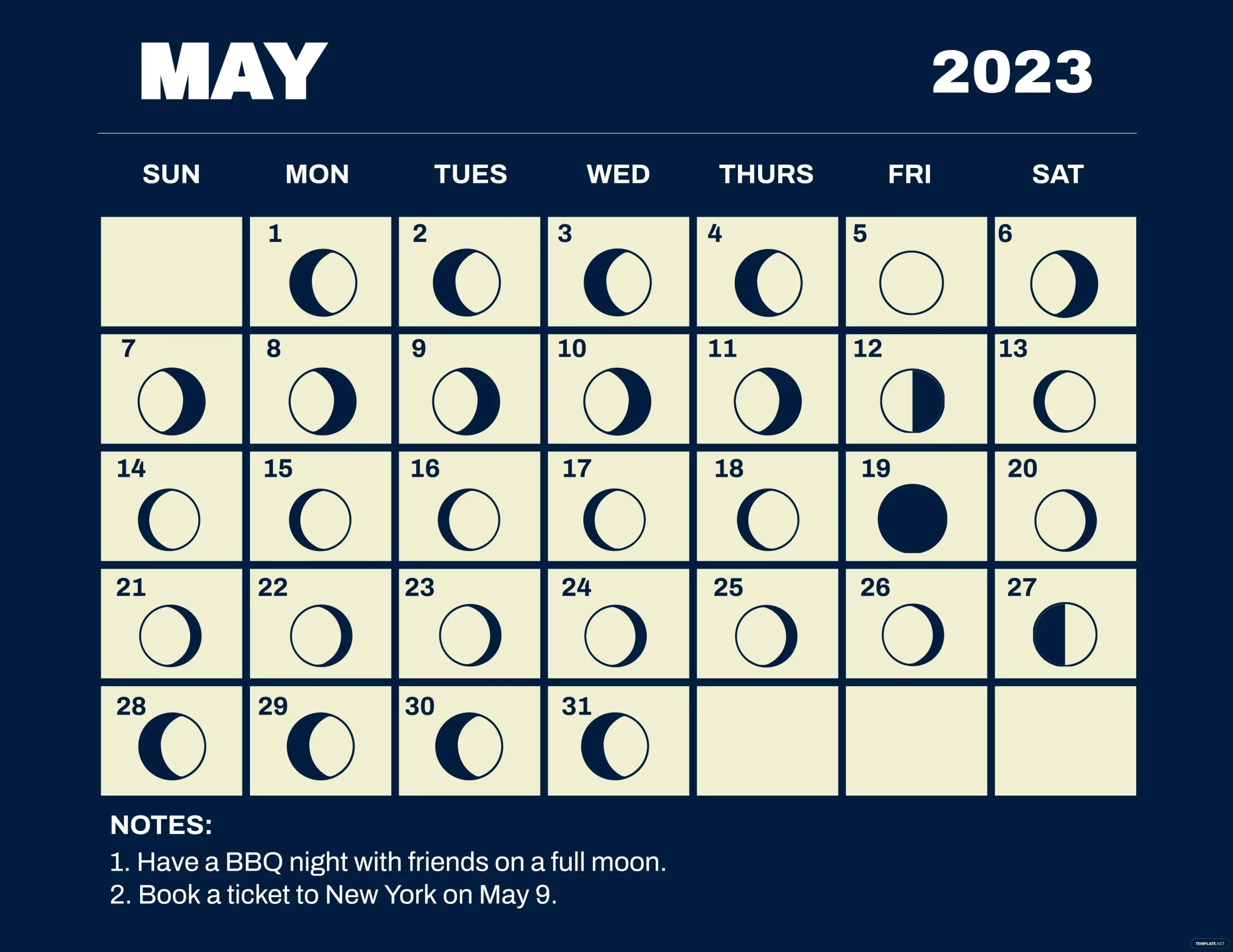 May 2023 New Moon Dates