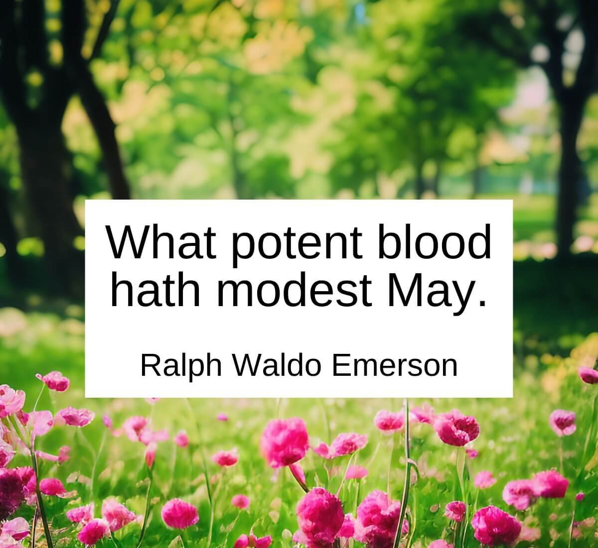 Ralph Waldo Emerson hello may
