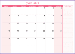 june 2023 calendar printable template